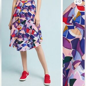 NWT Anthropologie (Maeve) Ava Printed Skirt, Size 12